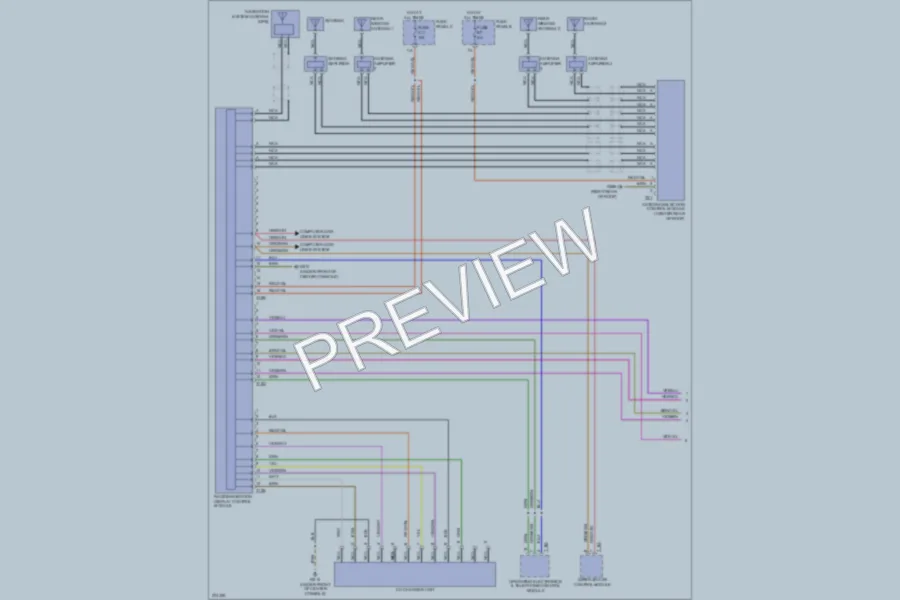 2007 Volkswagen Touareg Navigation wiring diagram preview
