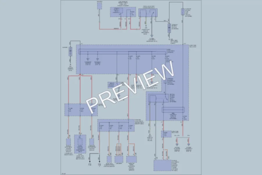 2007 Volkswagen Touareg Power Distribution wiring diagram preview