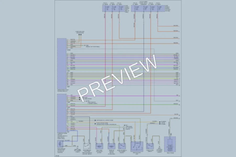 2007 Volkswagen Touareg Power Door Locks wiring diagram preview