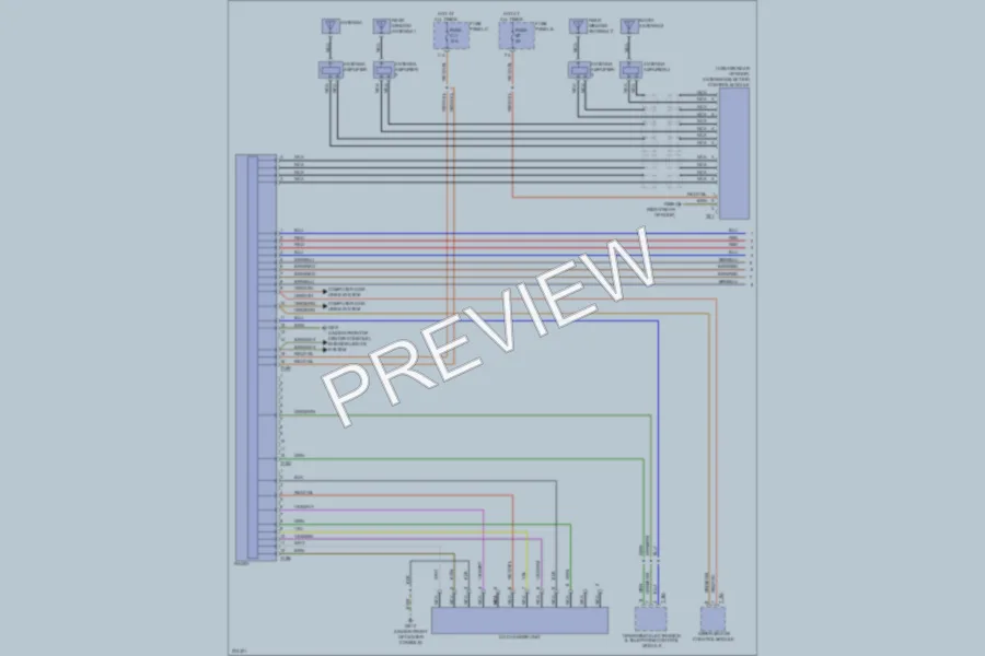 2007 Volkswagen Touareg Radio wiring diagram preview