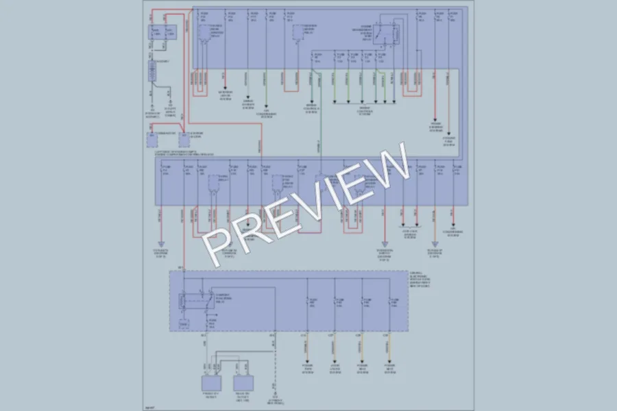 2007 Volvo C70 Power Distribution wiring diagram preview