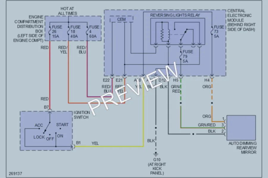2007 Volvo C70 Power Mirrors wiring diagram preview