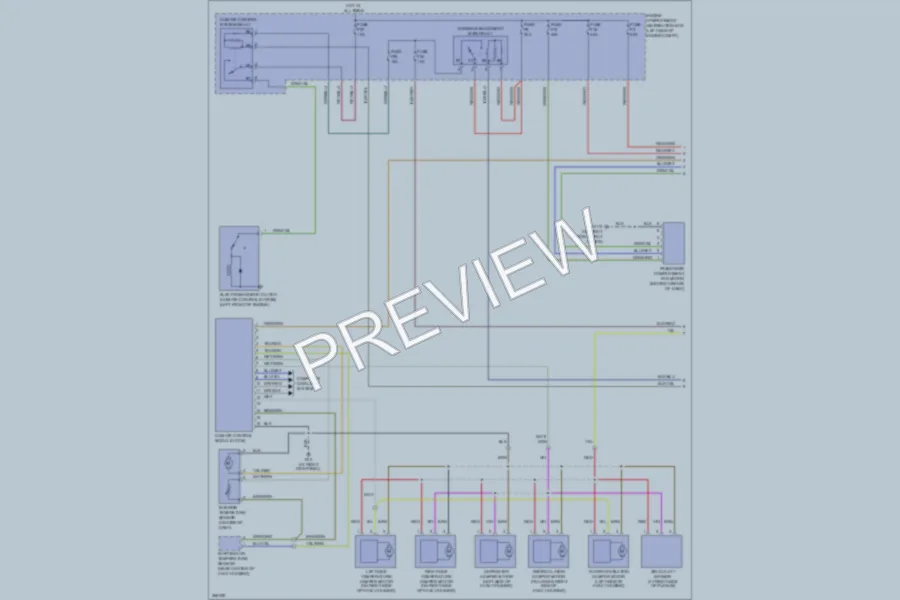 2007 Volvo S40 Air Conditioning wiring diagram preview