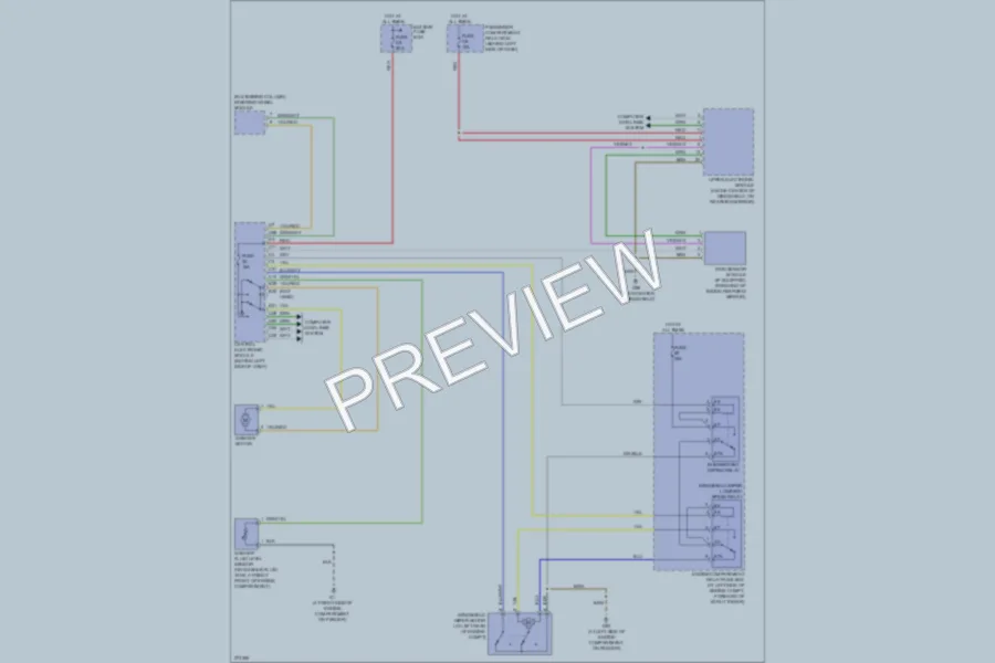2007 Volvo S60 Wiper Washer wiring diagram preview