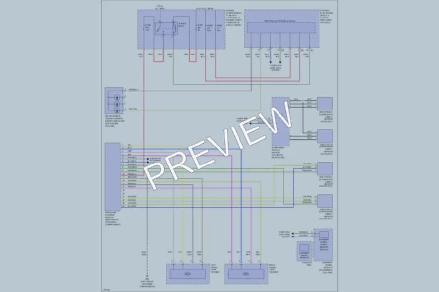 2007 Volvo S80 Headlights wiring diagram preview