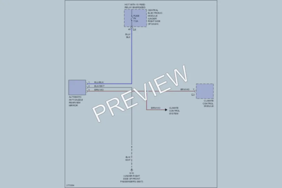 2007 Volvo S80 Power Mirrors wiring diagram preview