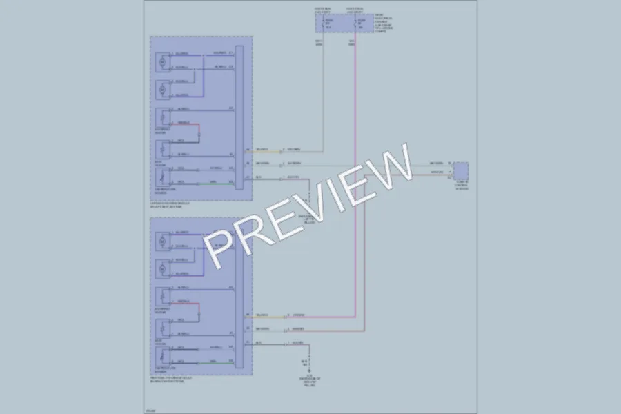 2007 Volvo S80 Power Seats wiring diagram preview