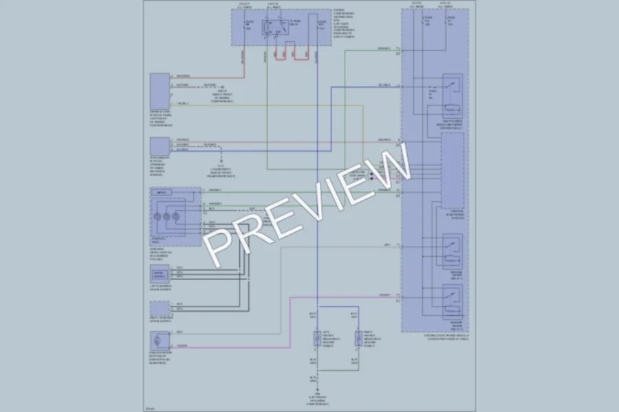 2007 Volvo S80 Wiper Washer wiring diagram preview