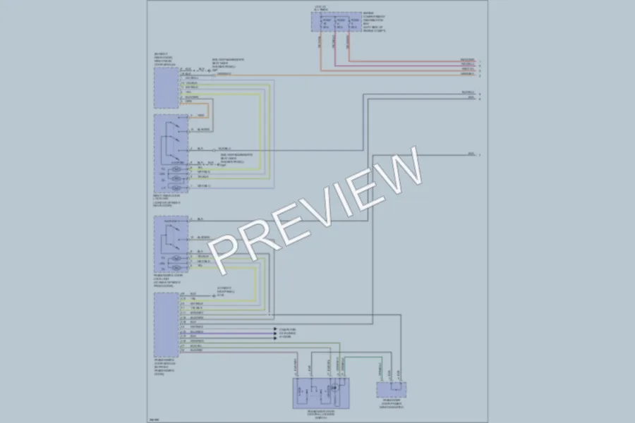 2007 Volvo V50 Power Door Locks wiring diagram preview