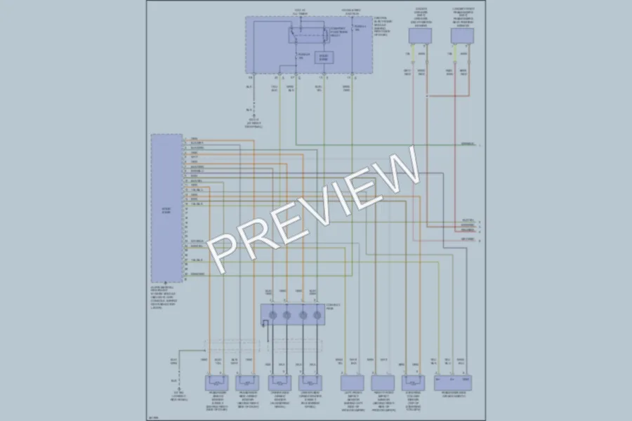 2007 Volvo V50 Supplemental Restraints wiring diagram preview
