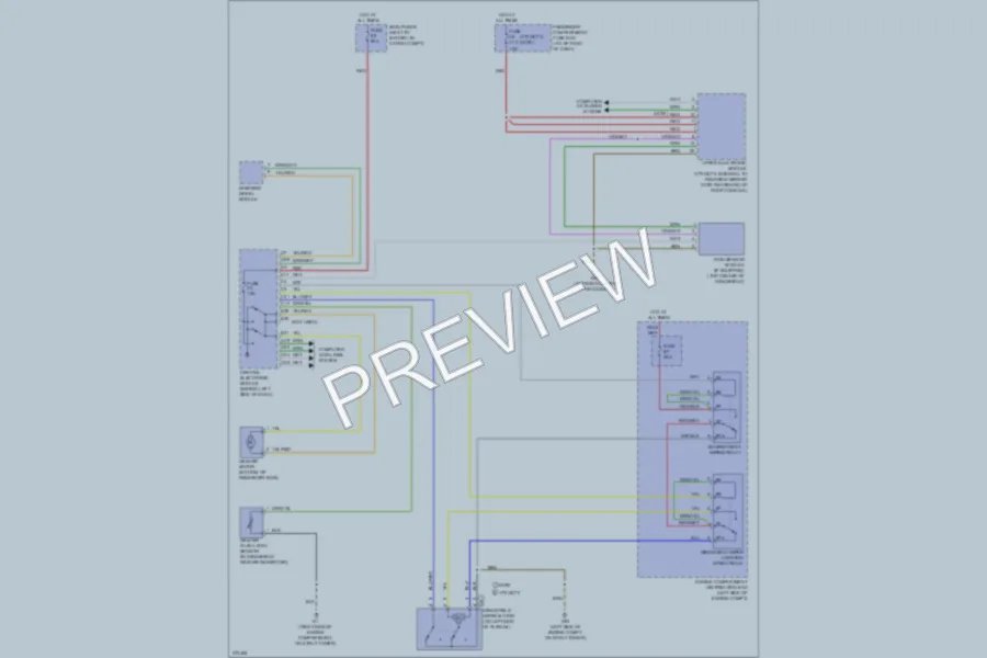 2007 Volvo XC70 Wiper Washer wiring diagram preview