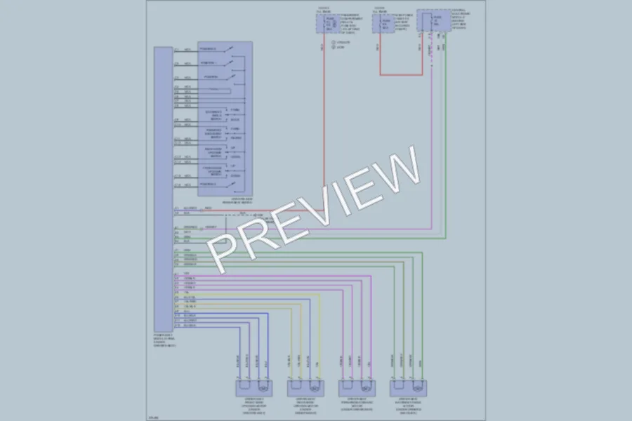 2007 Volvo XC90 Memory Systems wiring diagram preview