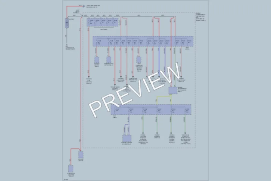 2007 Volvo XC90 Power Distribution wiring diagram preview