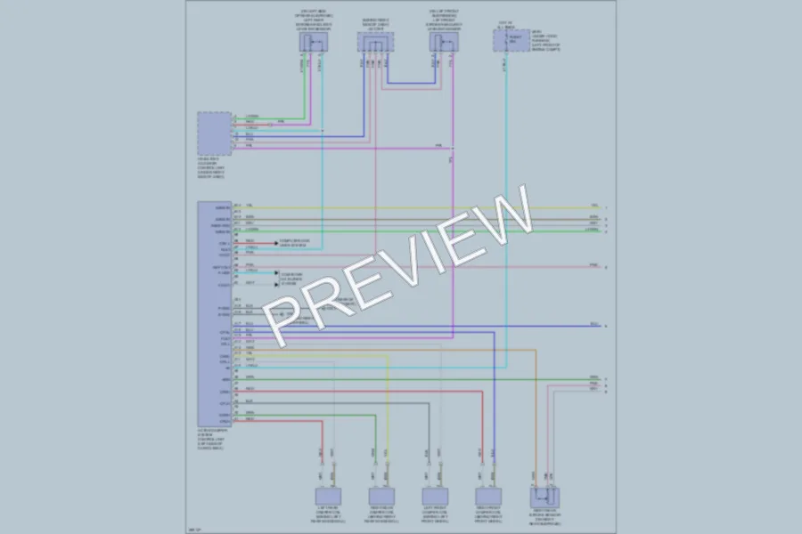 2008 Acura MDX Electronic Suspension wiring diagram preview