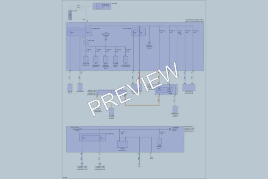 2008 Acura RDX Power Distribution wiring diagram preview