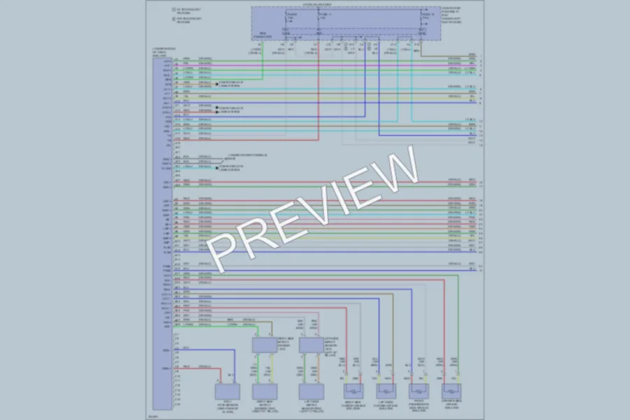 2008 Acura RDX Supplemental Restraints wiring diagram preview