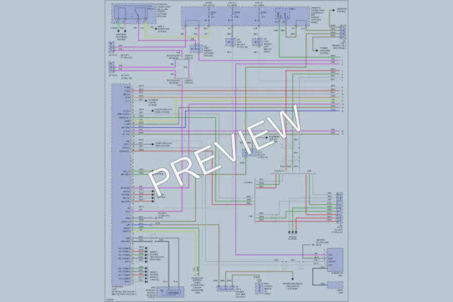 2008 Acura RL Navigation wiring diagram preview
