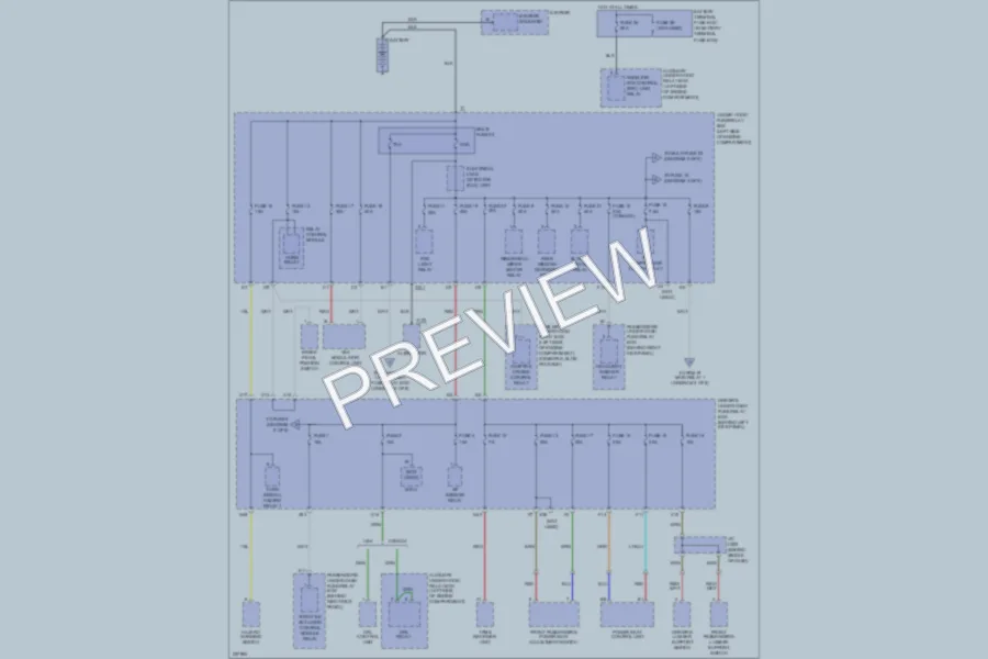 2008 Acura RL Power Distribution wiring diagram preview