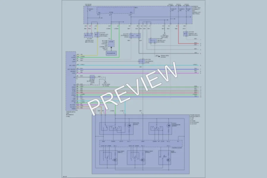 2008 Acura RL Power Windows wiring diagram preview
