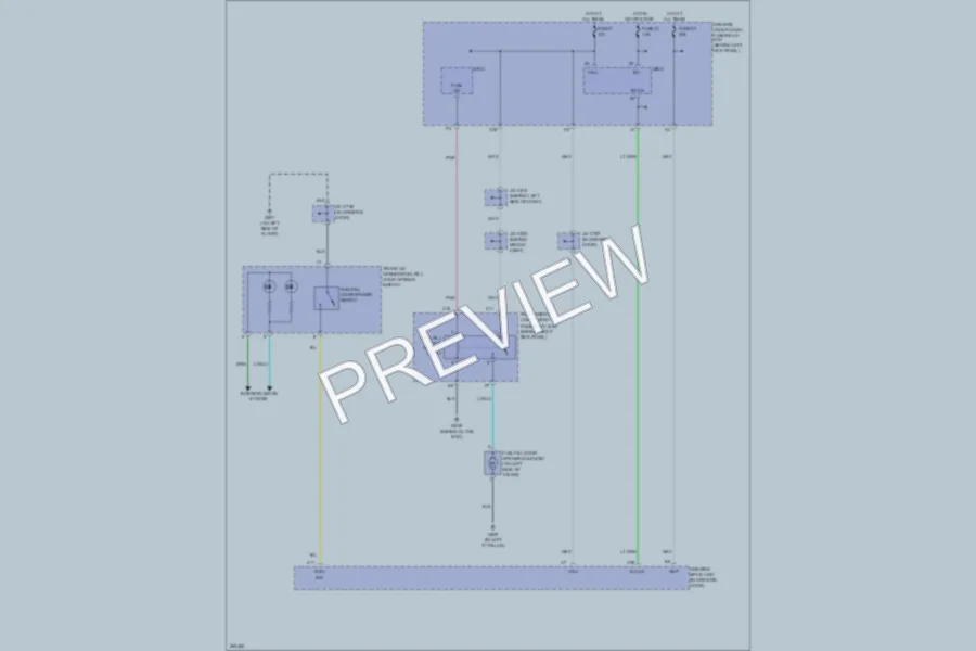 2008 Acura RL Trunk Tailgate Fuel Door wiring diagram preview