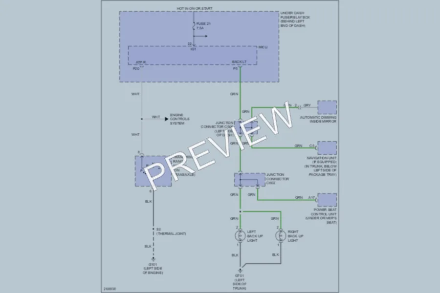 2008 Acura TL Exterior Lights wiring diagram preview
