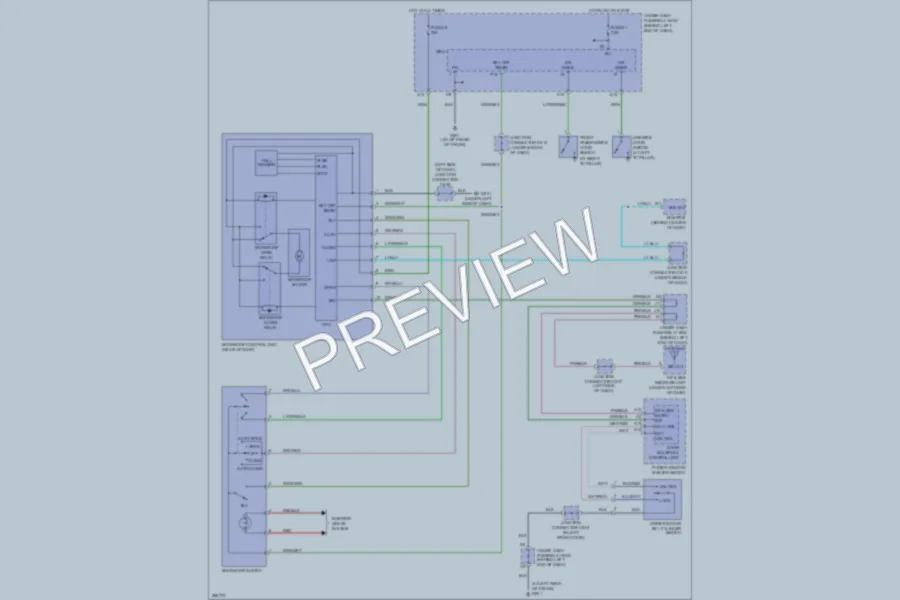 2008 Acura TL Power Top Sunroof wiring diagram preview