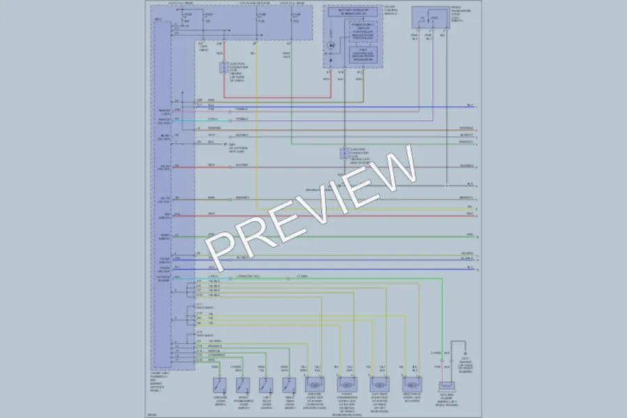 2008 Acura TSX Power Door Locks wiring diagram preview