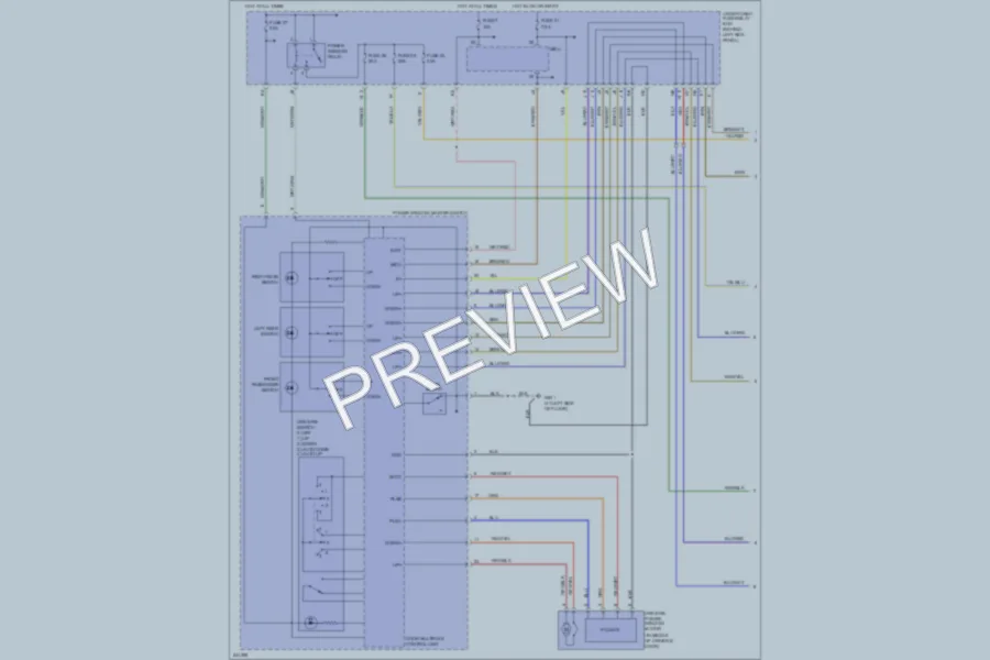 2008 Acura TSX Power Windows wiring diagram preview