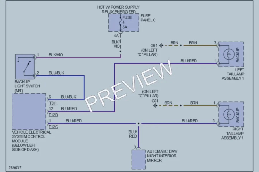 2008 Audi A3 Exterior Lights wiring diagram preview