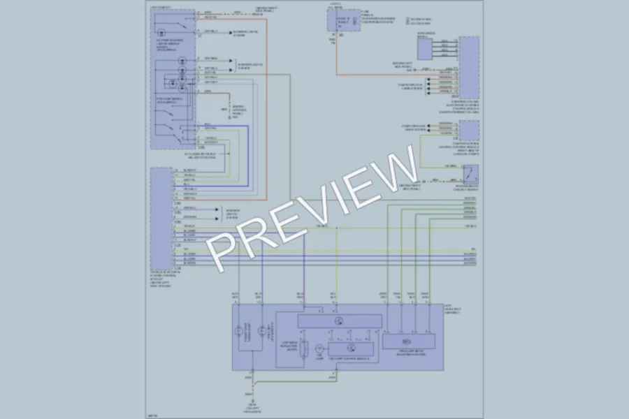 2008 Audi A3 Headlights wiring diagram preview