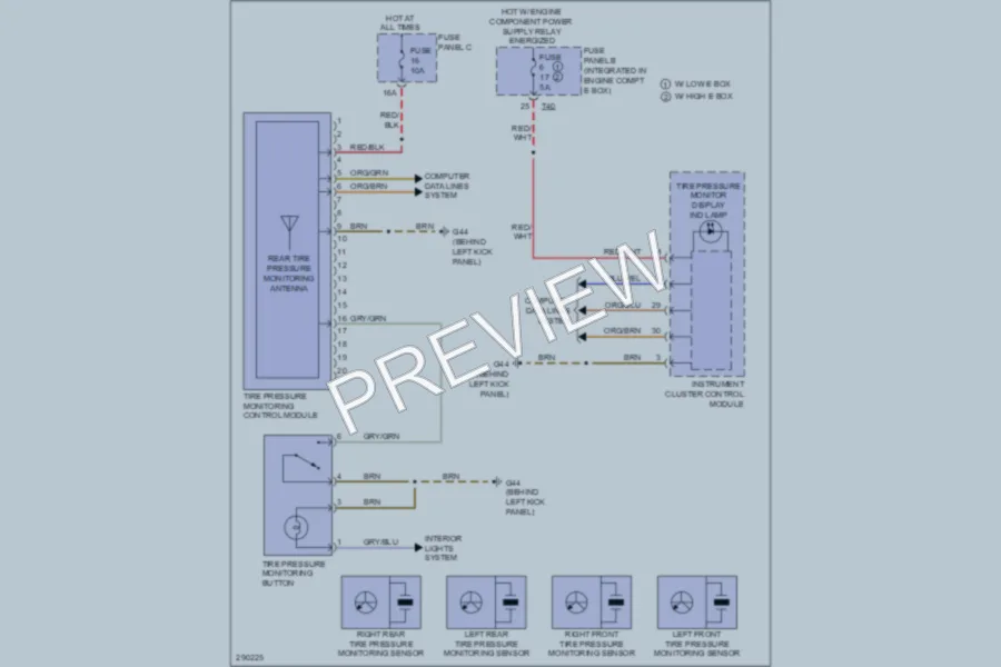 2008 Audi A3 Warning Systems wiring diagram preview