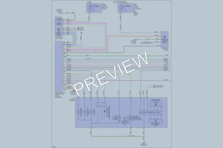 2008 Audi A5 Headlights wiring diagram preview