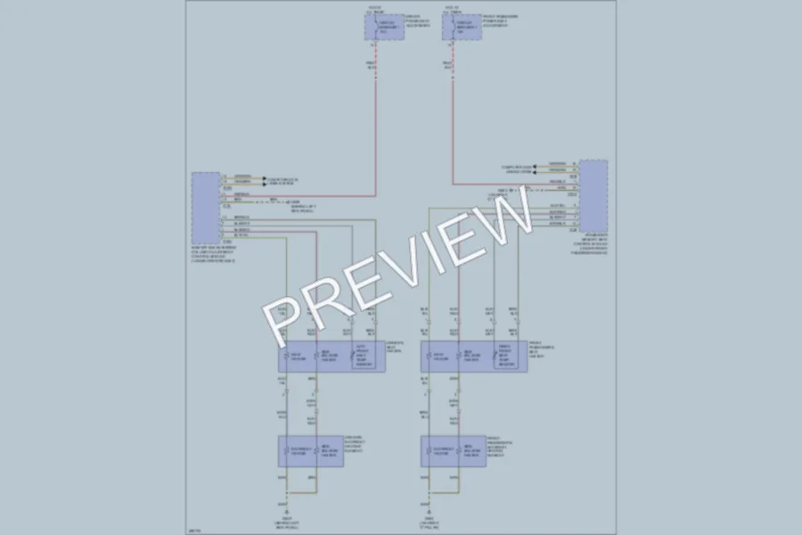 2008 Audi A5 Power Seats wiring diagram preview