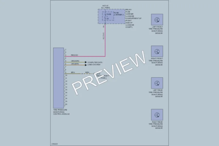 2008 Audi A5 Warning Systems wiring diagram preview