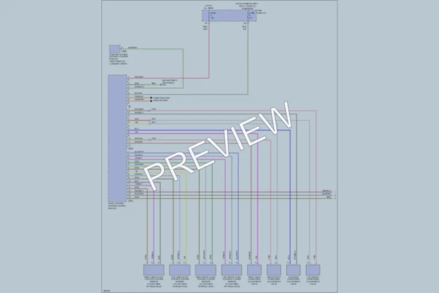 2008 Audi A6 Electronic Suspension wiring diagram preview