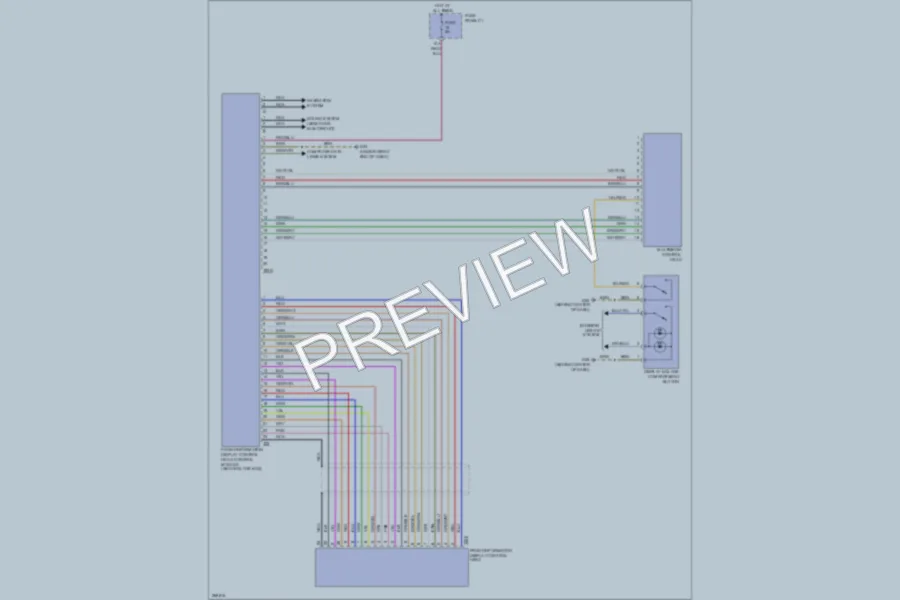 2008 Audi A6 Instrument Cluster wiring diagram preview