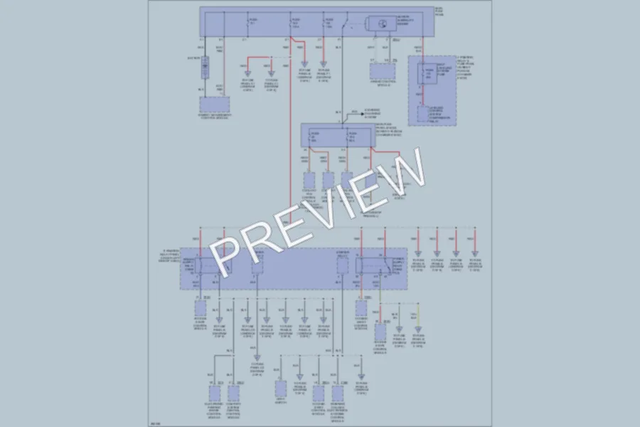 2008 Audi A6 Power Distribution wiring diagram preview