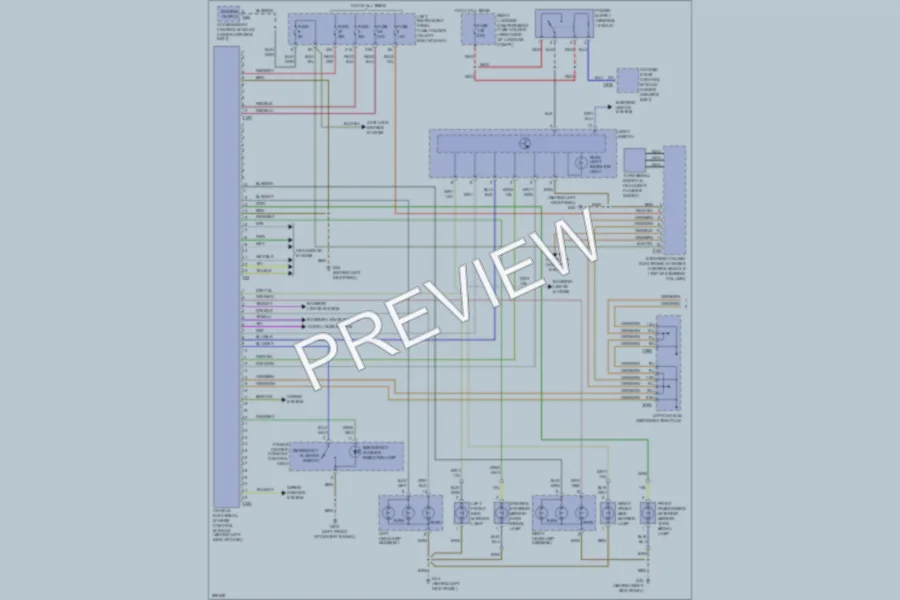 2008 Audi A8 Exterior Lights wiring diagram preview