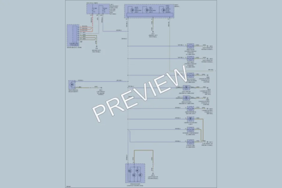 2008 Audi A8 Interior Lights wiring diagram preview
