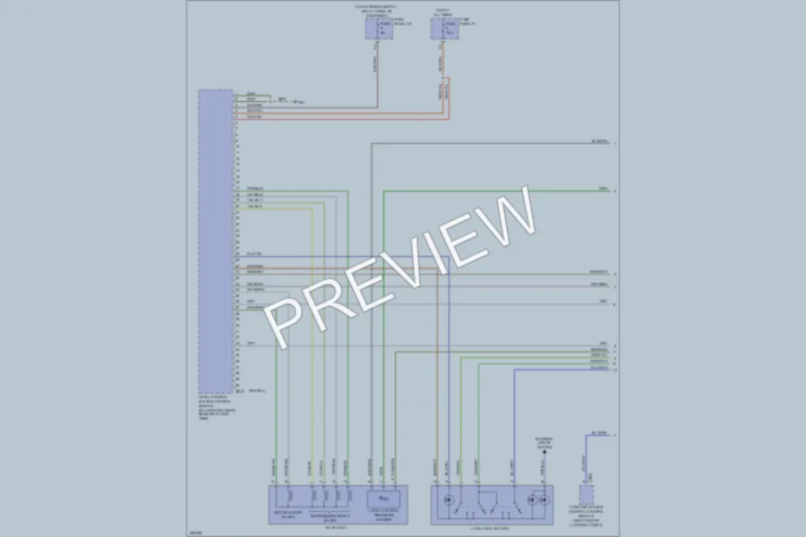 2008 Audi Q7 Electronic Suspension wiring diagram preview