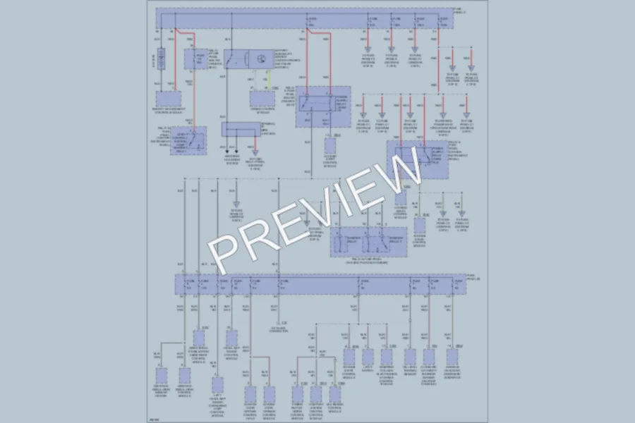 2008 Audi Q7 Power Distribution wiring diagram preview