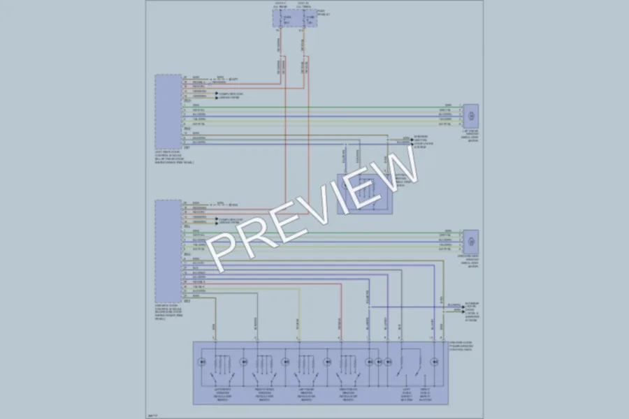 2008 Audi Q7 Power Windows wiring diagram preview