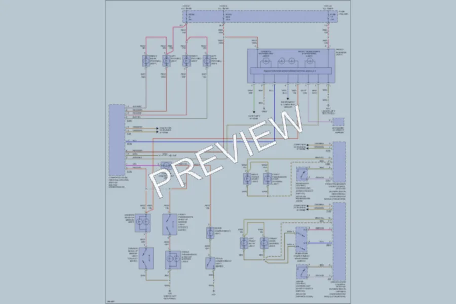 2008 Audi RS4 Interior Lights wiring diagram preview