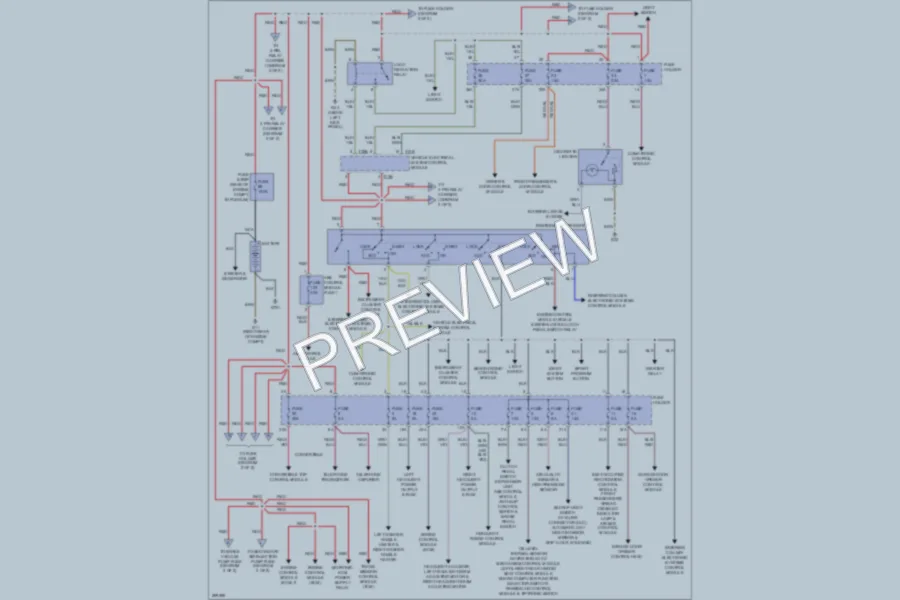 2008 Audi RS4 Power Distribution wiring diagram preview