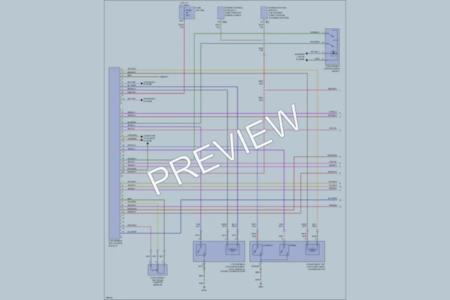 2008 Audi RS4 Power Top Sunroof wiring diagram preview
