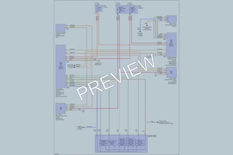 2008 Audi RS4 Power Windows wiring diagram preview