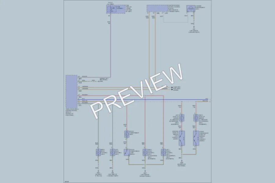 2008 Audi S5 Interior Lights wiring diagram preview