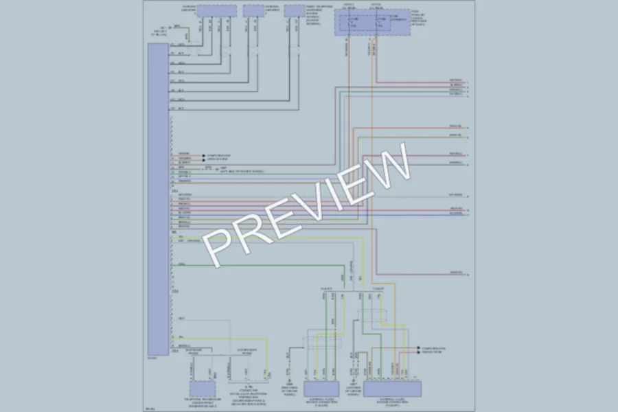2008 Audi S5 Radio wiring diagram preview