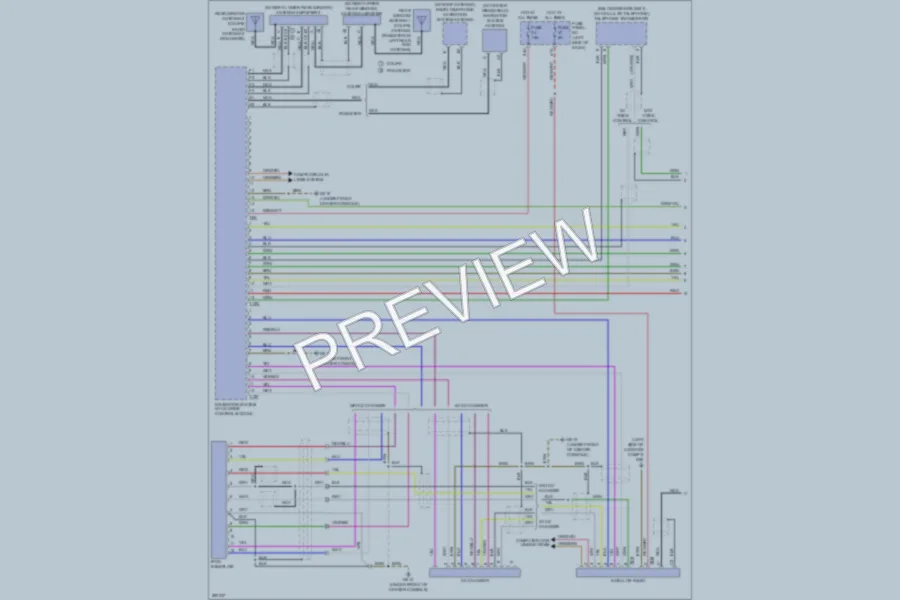 2008 Audi TT Navigation wiring diagram preview