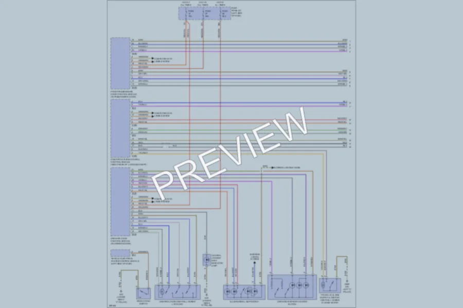 2008 Audi TT Power Door Locks wiring diagram preview